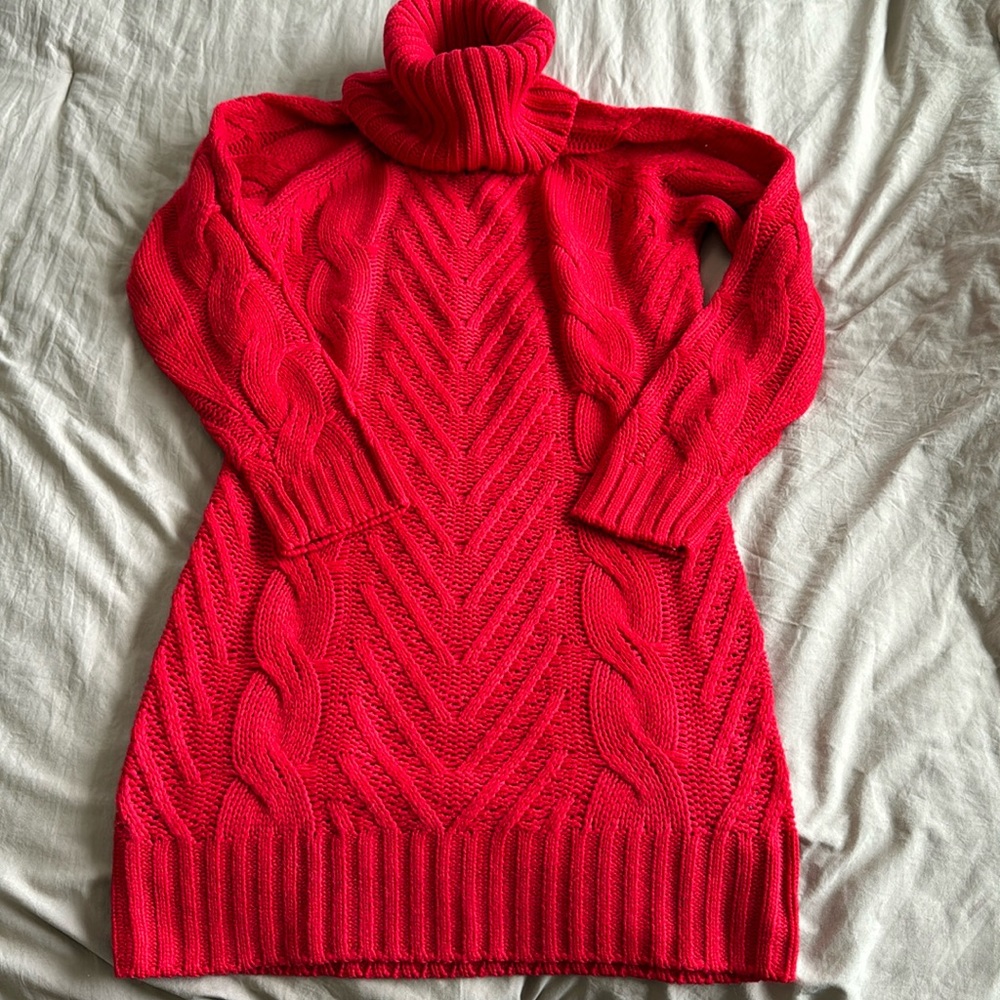 Cable Knit sweater dress